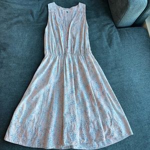 Rebecca Taylor Pink Floral Printed Silk Dress